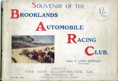 Lot 119 - Souvenir of the Brooklands Automobile Racing Club