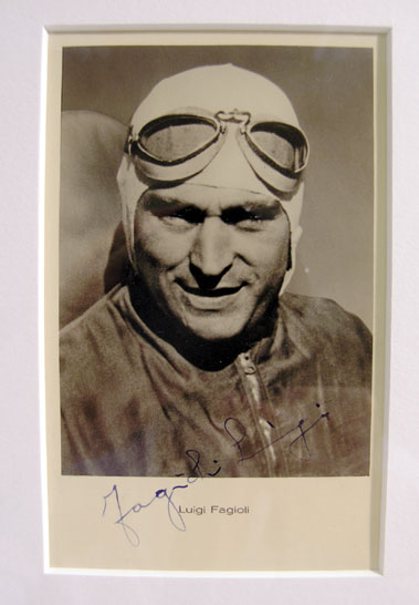 Lot 616 - Luigi Fagioli Signed Photograph