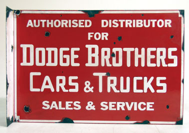 Lot 700 - Dodge Cars & Trucks Enamelled Sign