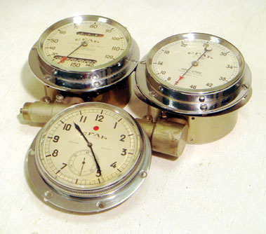 Lot 326 - Three EFAP Pre-War Dashboard Instruments