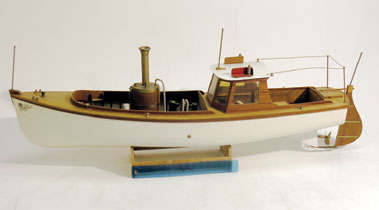 Lot 406 - A Large Wooden Steam Boat Model*