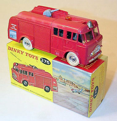 Lot 203 - Dinky Toys #276 Airport Fire Tender & #285 Merryweather Marquis Fire Tender