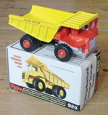 Lot 204 - Dinky Toys #924 Aveling Barford Centaur Quarry Heavy Duty Dump Truck & #976 Michigan 180-iii Tractor