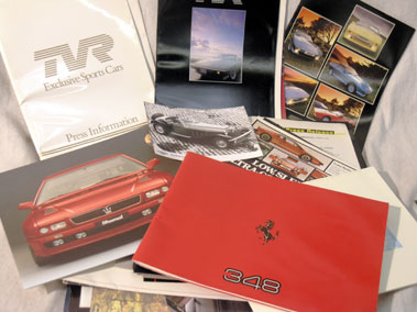 Lot 156 - Quantity of British Sports Car Sales Brochures