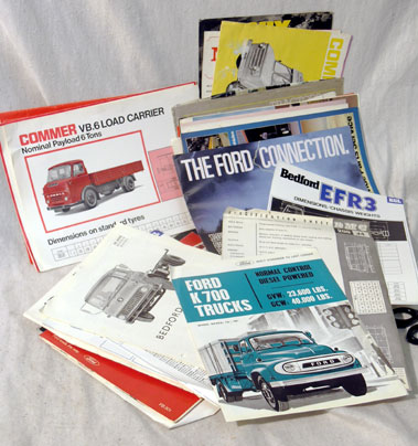 Lot 159 - Quantity of Commercial Vehicle Sales Brochures