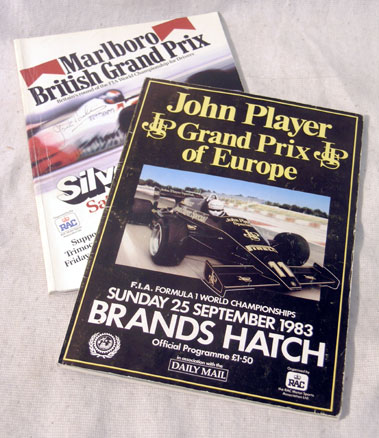 Lot 603 - Two 1983 Signed Race Programmes