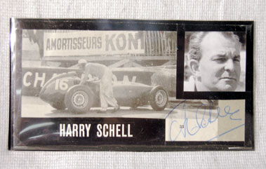 Lot 613 - Harry Schell Autograph