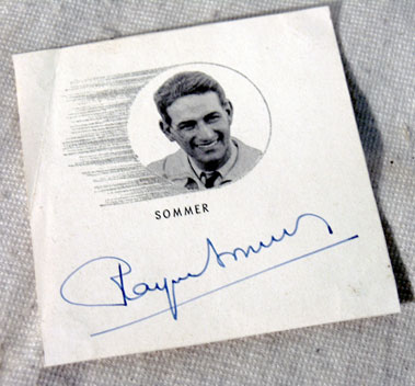 Lot 615 - Raymond Sommer Autograph