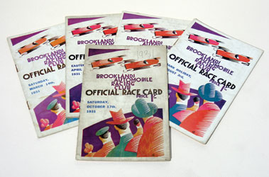 Lot 139 - Five Brooklands Race Cards - 1931