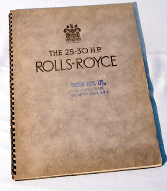 Lot 153 - Rolls-Royce 25-30 H.P. Sales Brochure