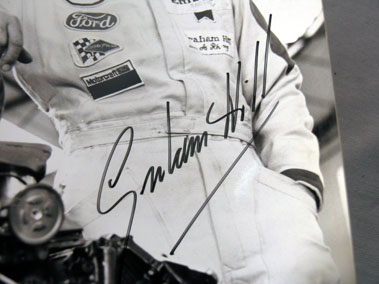 Lot 606 - Signed Graham Hill Photograph