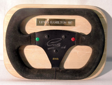Lot 607 - Lewis Hamilton Signed 2006 "Alpha" Steering Wheel