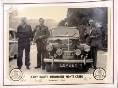 Lot 157 - 1952 Monte Carlo Photograph Album - Austin A40