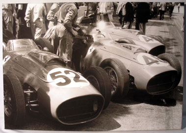 Lot 516 - 1959 Monaco Ferrari Team Canvas Artwork