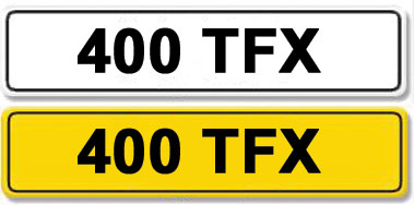 Lot 6 - Registration Number 400 TFX
