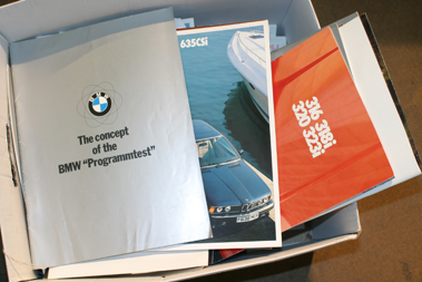 Lot 105 - Quantity of BMW Sales Brochures