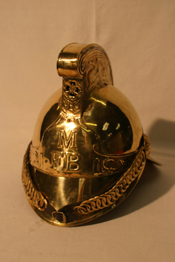Lot 505 - Brass Fireman's Helmet