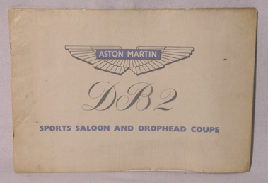 Lot 110 - Aston Martin DB2 Sports Saloon Sales Brochure