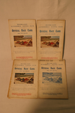 Lot 150 - Four Brooklands Race Cards - 1926