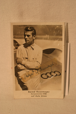 Lot 702 - Bernd Rosemeyer Signed Postcard