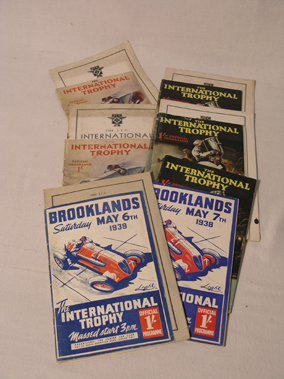 Lot 159 - Brooklands 'International Trophy' Souvenir Event Programmes