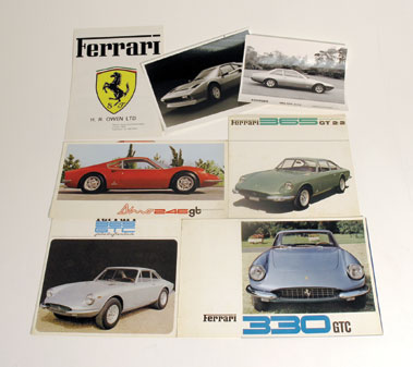Lot 135 - Quantity of Ferrari Sales Brochures