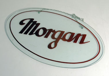Lot 812 - Morgan Glass Advertising Panel
