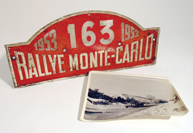 Lot 314 - 1953 Monte Carlo Rally Plate - Bristol 401