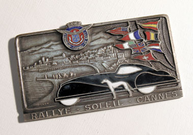 Lot 315 - Rally Soleil - 1953 Winner's Plaque