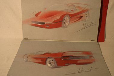 Lot 613 - Ferrari F50 Artwork Portfolio