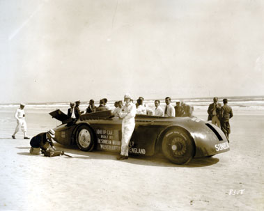 Lot 614 - An Album Titled 'Beach Auto Racing Sunbeam 1000 H.P Racer'