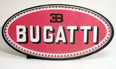 Lot 703 - Bugatti & Maserati Reproduction Wall Signs