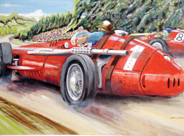 Lot 500 - Maserati 250F Original Artwork