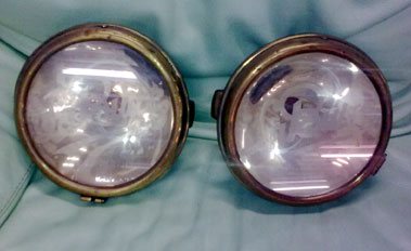 Lot 318 - Early 'La Buire' Headlamps