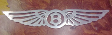 Lot 709 - Bentley Aluminium Wall Sign