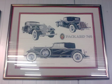 Lot 510 - Packard 745 Original Mixed Media Artwork