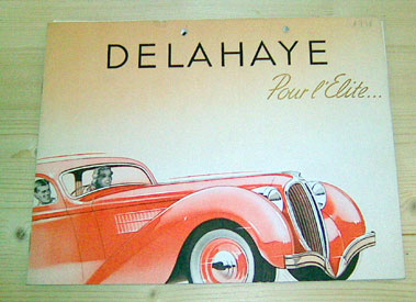 Lot 102 - Delahaye Sales Brochure - 1938