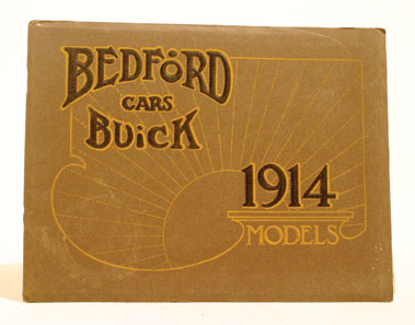 Lot 133 - 1914 Bedford Buick Sales Brochure