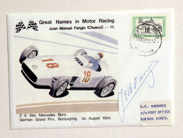 Lot 606 - Fangio First Day Cover