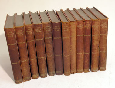 Lot 412 - Twelve Volumes of 'The Great War'