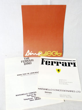 Lot 144 - Ferrari Dino 246 'GT' Original Sales Brochure