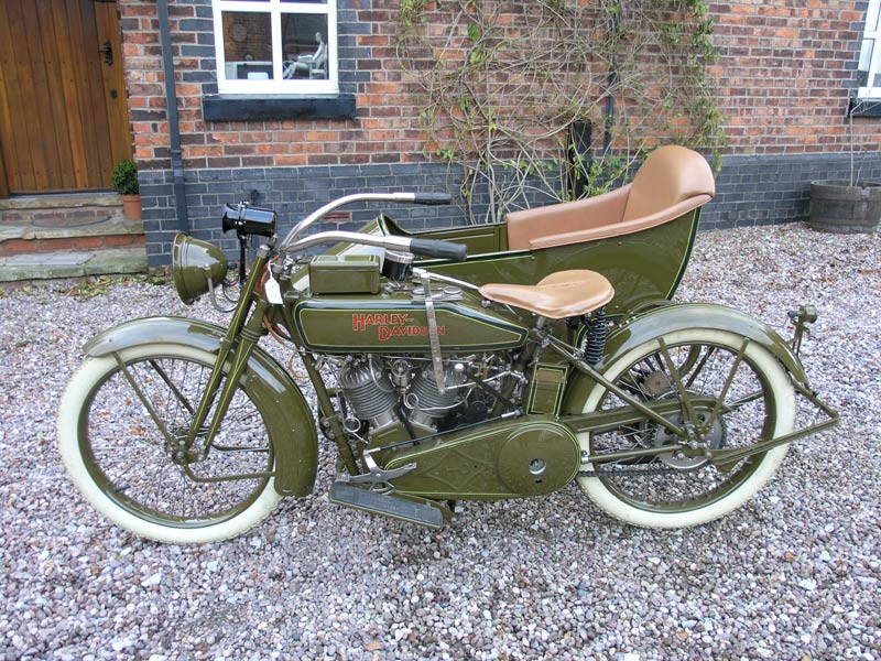 Lot 48 - 1918 Harley Davidson Model J Combination