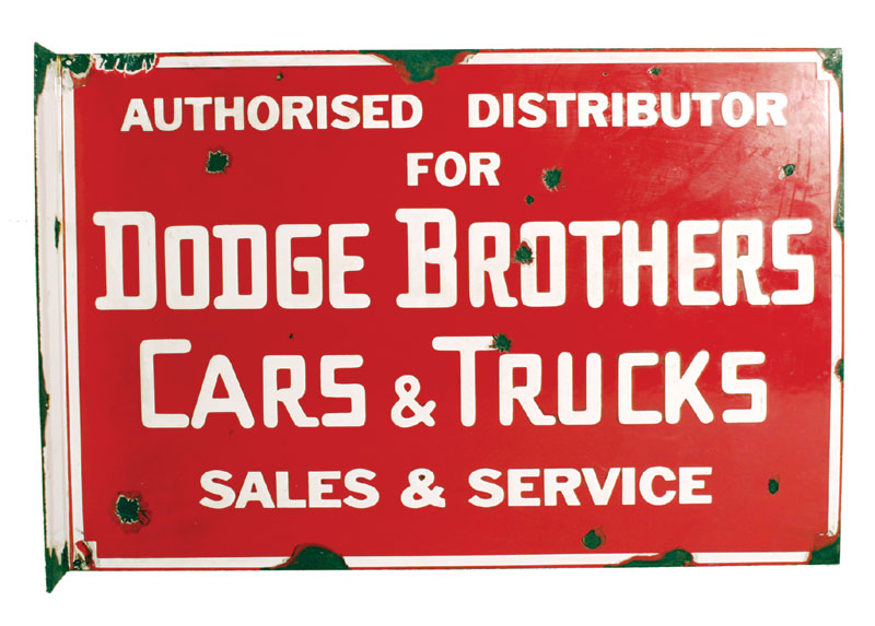 Lot 700 - Dodge Cars & Trucks Enamel Sign