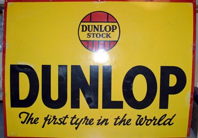 Lot 701 - Dunlop Enamel Sign *