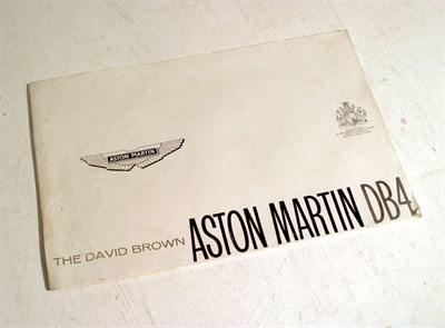 Lot 118 - Aston Martin DB4 Sales Brochure