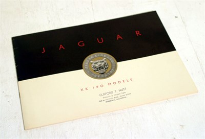 Lot 133 - Jaguar XK 140 Sales Brochure