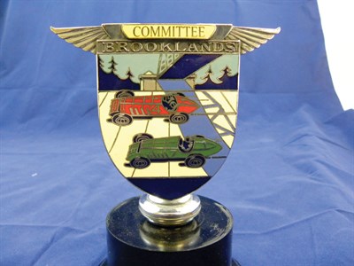 Lot 200 - B.A.R.C. Brooklands Committee Member's Car Badge