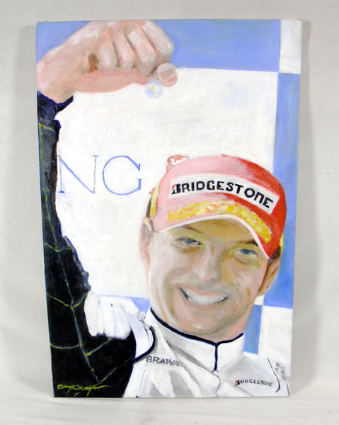 Lot 507 - 'Jensen Button World Champion 2009' Original Artwork