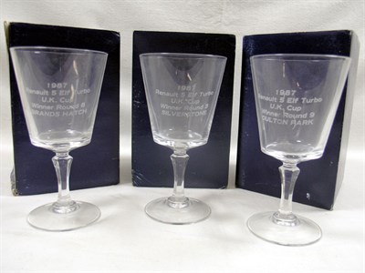 Lot 228 - Three Glass Renault Awards