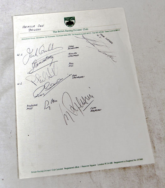 Lot 604 - Seven F1 Autographs